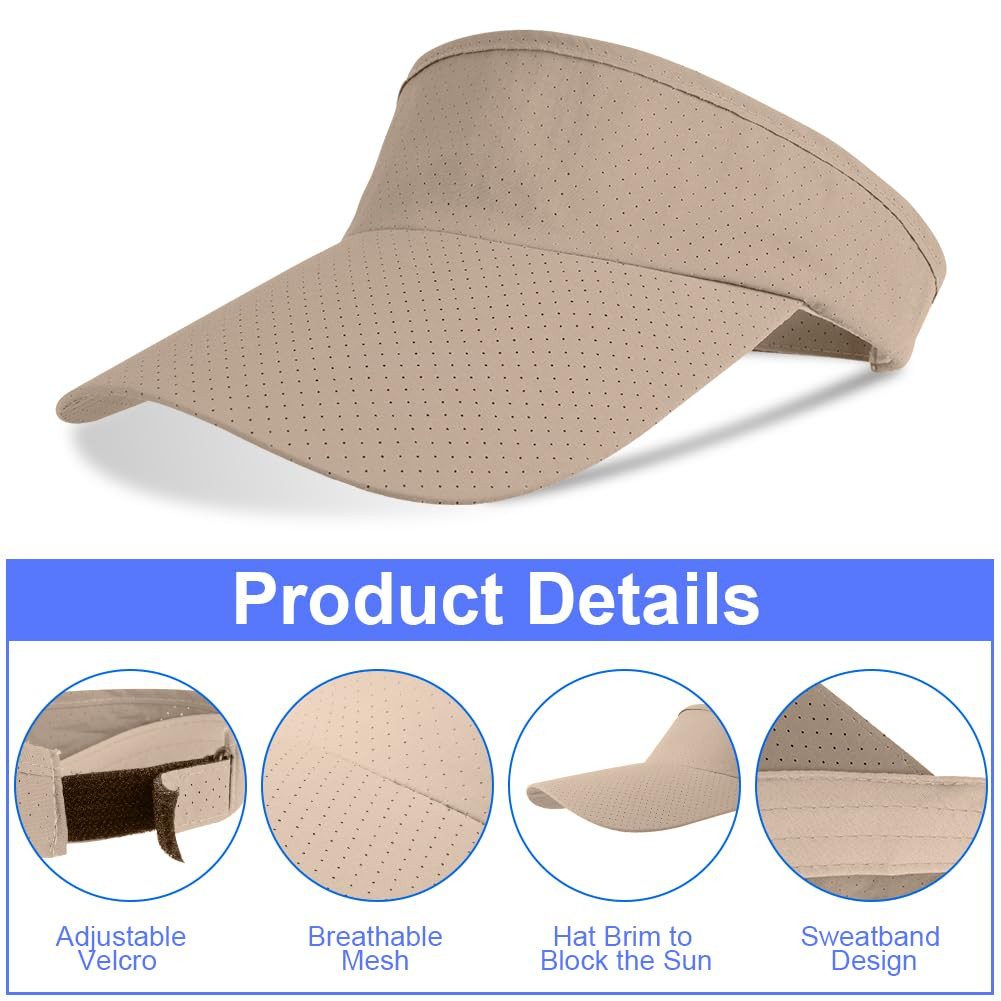 Coonoor Visor Schirmmütze Herren und Damen, Atmungsaktiv und Schweißabsorbierend – Bild 3 von 5