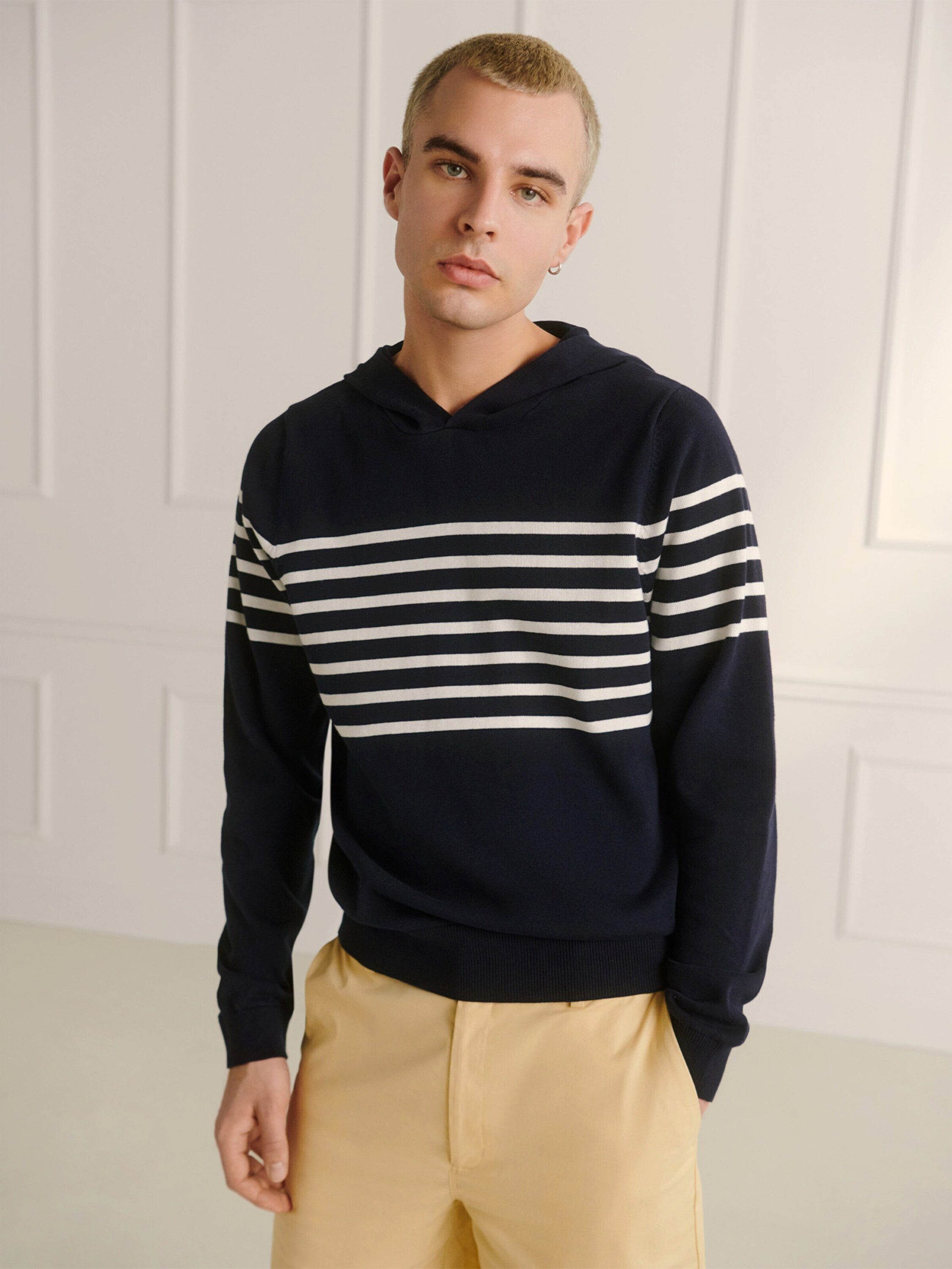 Guido Maria Kretschmer Men Kapuzenpullover Hendrik (1-tlg) Plain/ohne Details