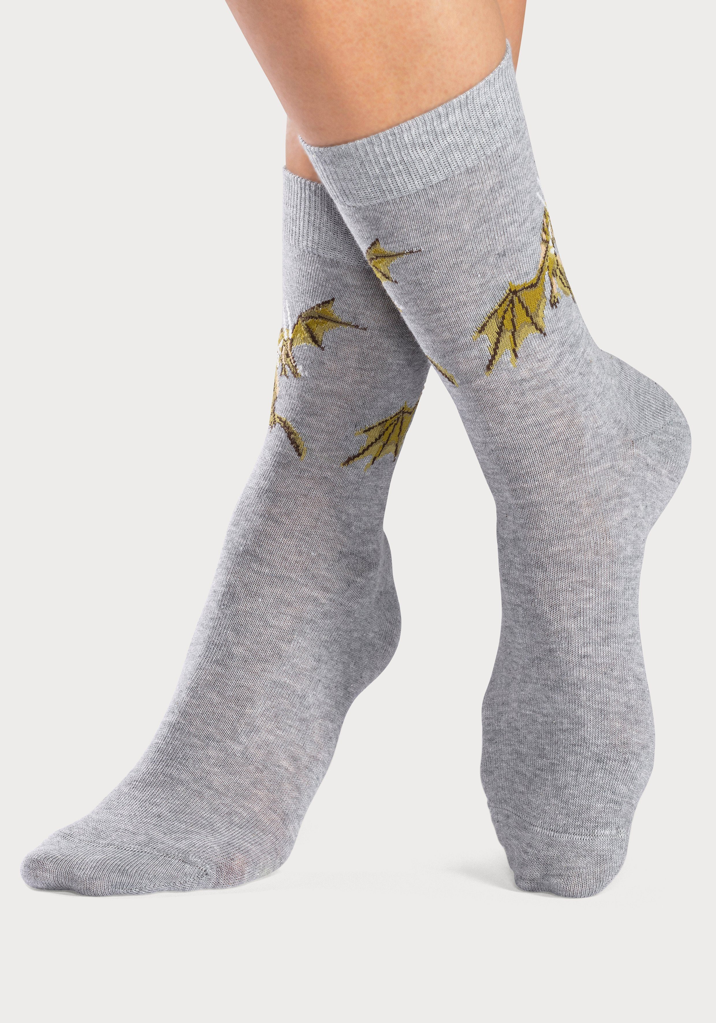 Motiven (5-Paar) mit Drachen Socken unterschiedlichen H.I.S