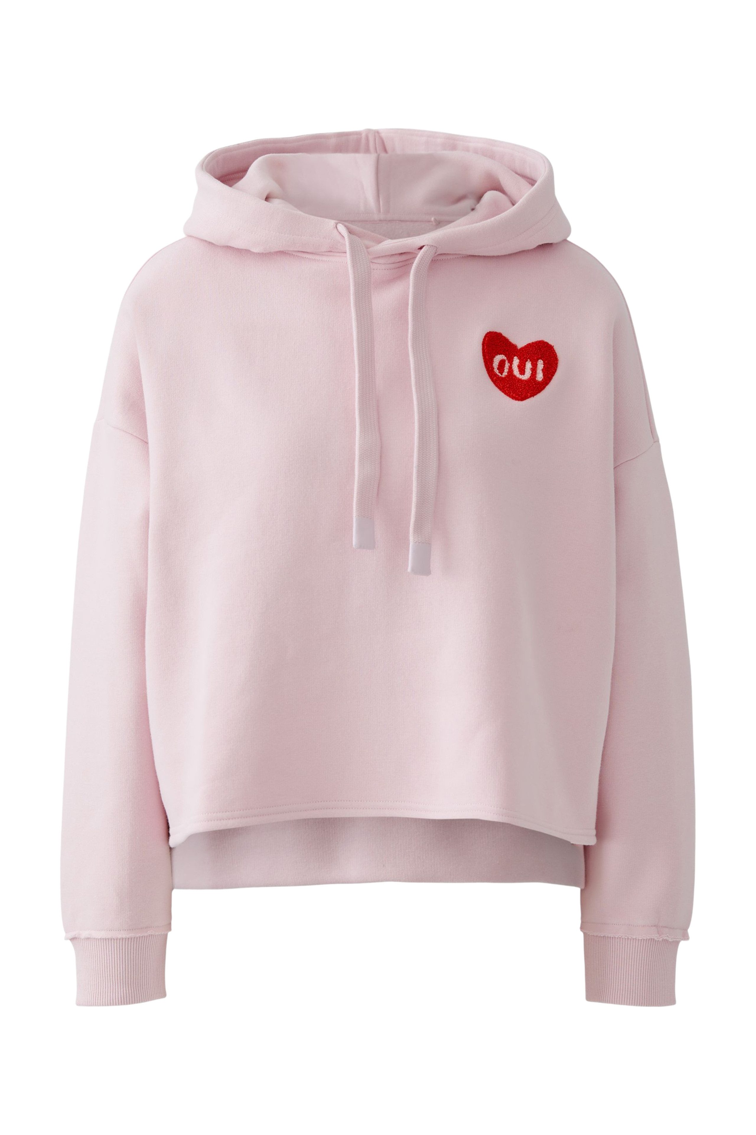 Oui Sweatshirt Oui Sweatshirt mit Kapuze aufwendig dekoriert (1-tlg)