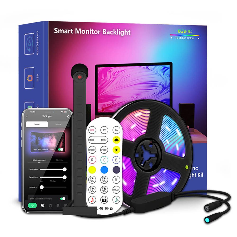 Jibenhome LED Stripe RGB TV Hintergrundbeleuchtung günstig online kaufen