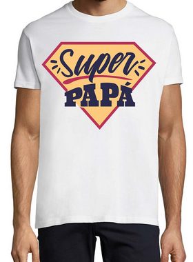 Youth Designz T-Shirt Super Papa Herren Shirt mit lustigem Frontprint