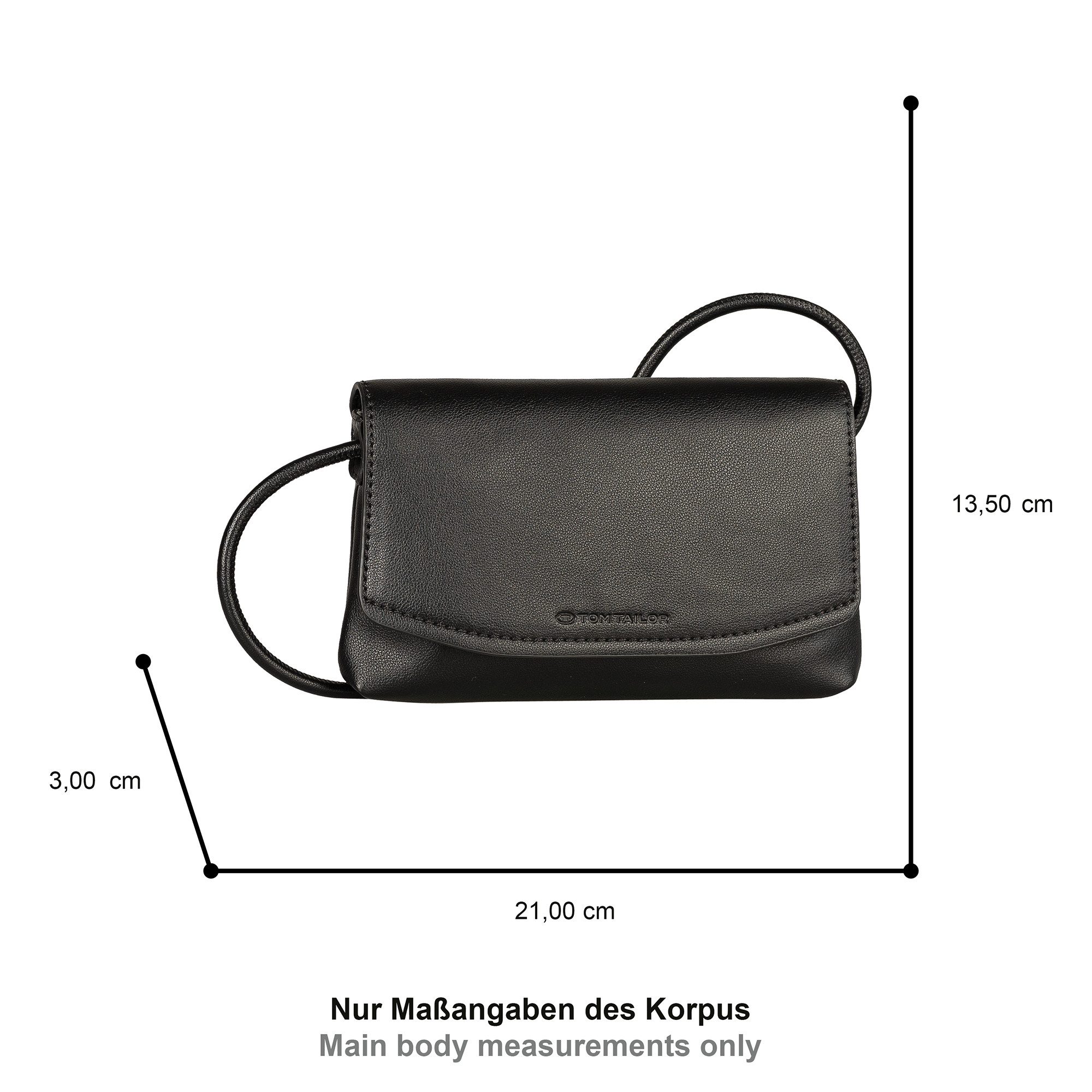 TOM TAILOR Umhängetasche Rissa, Damen Schultertasche, Handtasche, auch als Clutch tragbar