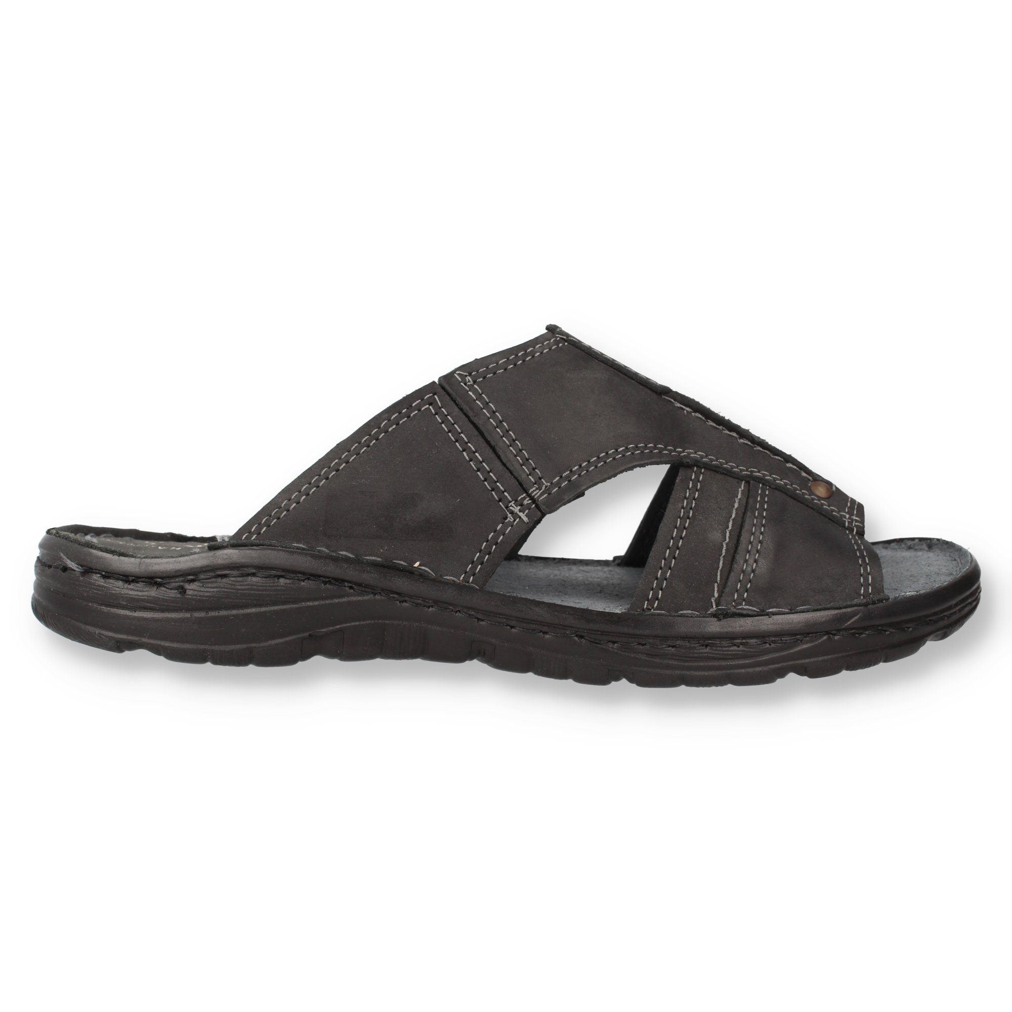 Cloque Lerma offene Herren Leder Pantolette offene Loafer, Slipper, aus Leder, Straßensohle