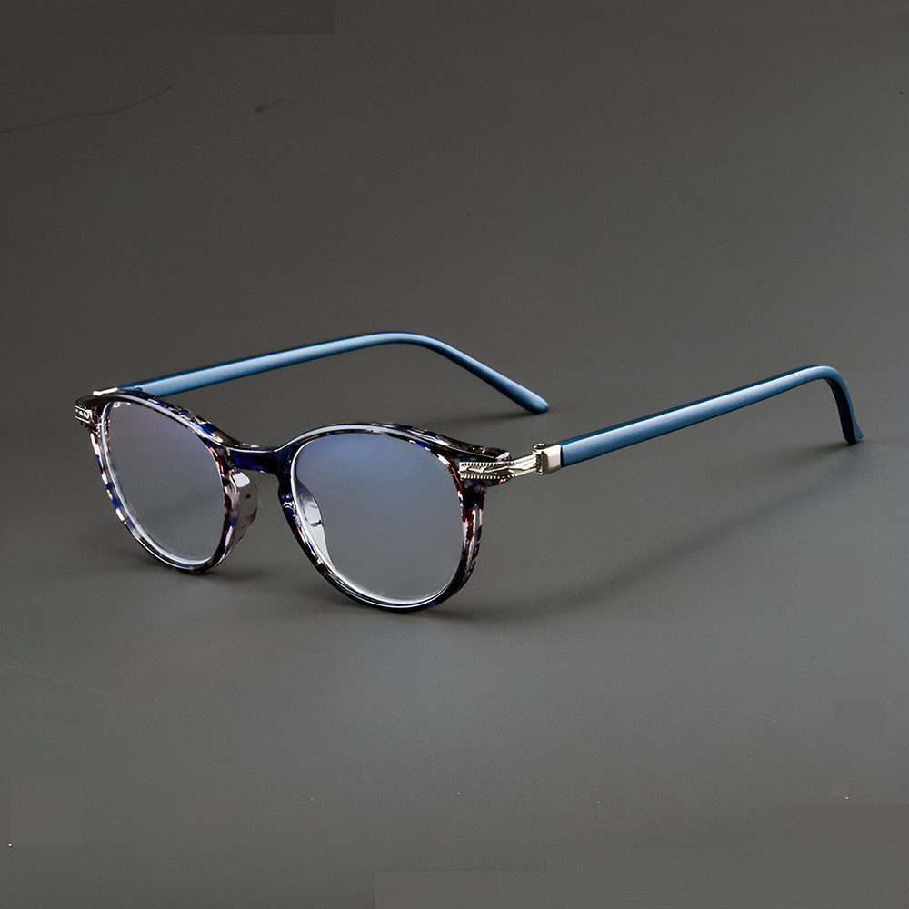 PACIEA Brille Ohne Sehstärke Damen Rundrahmen Anti Blaulicht Anti-Müdigkeit