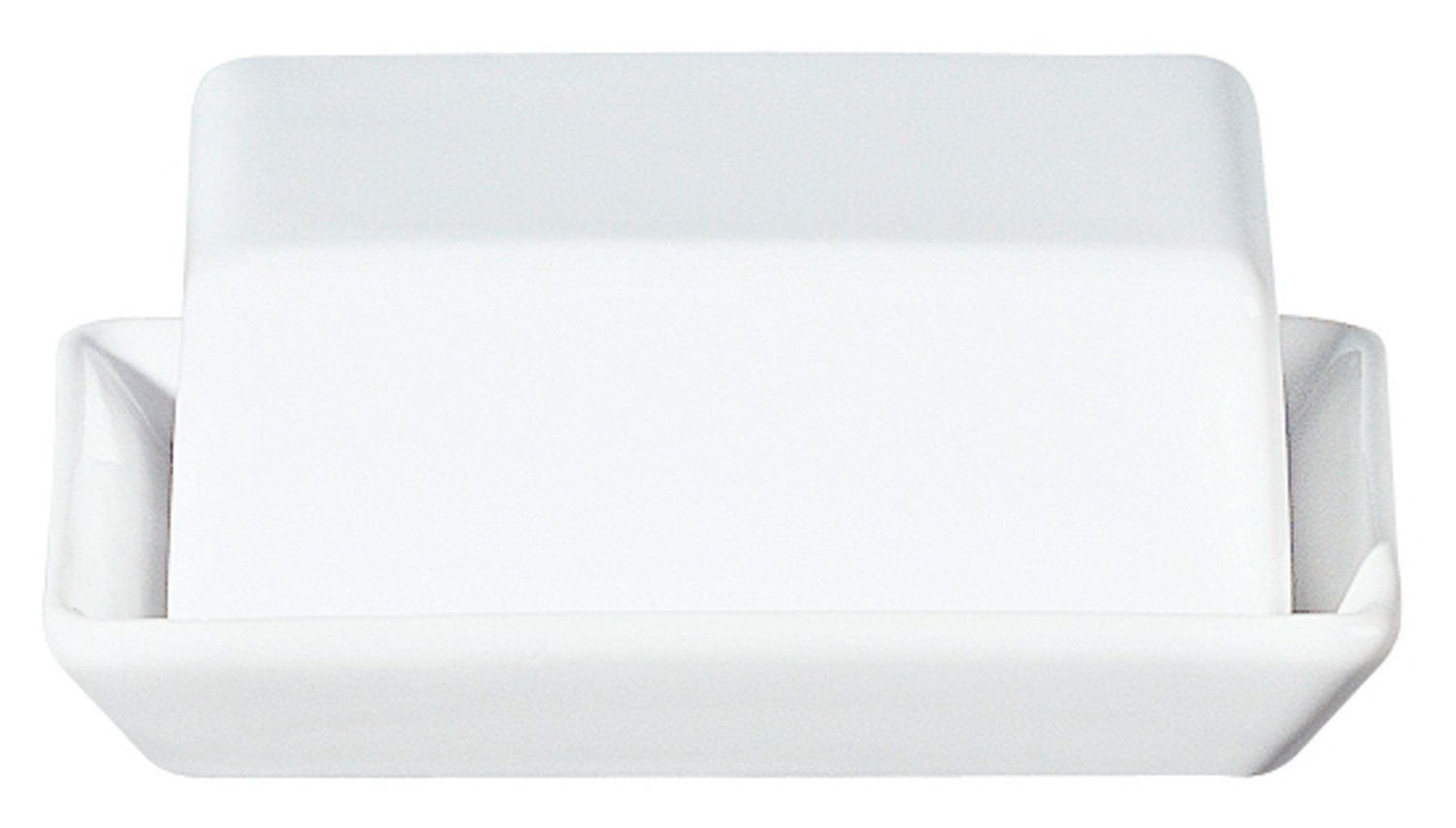 ASA SELECTION Butterdose GRANDE, Weiß, B 16 cm, T 13 cm, Steingut, mit glänzender Oberfläche