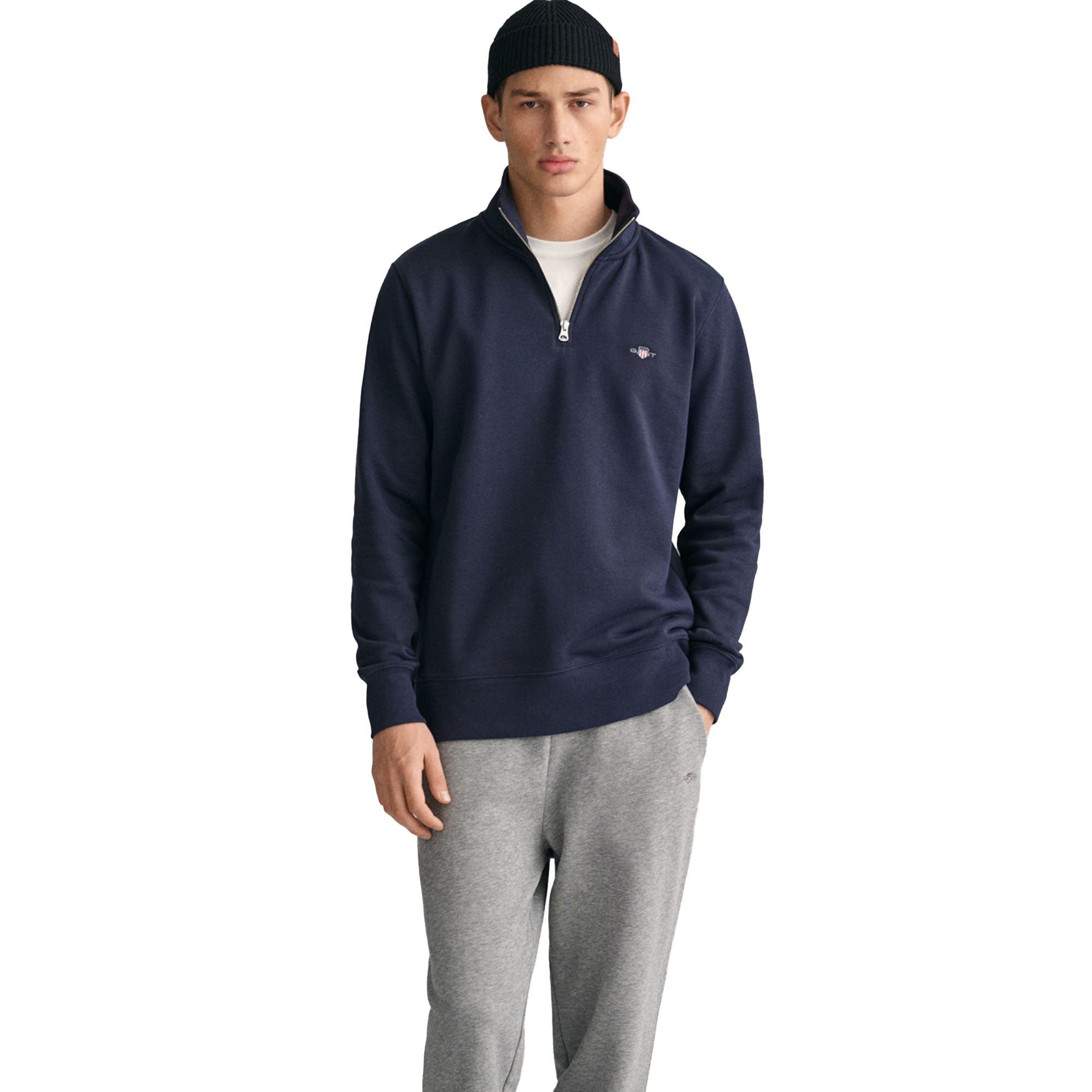 Gant  Sweatshirt Reguläres Shield-Sweatshirt mit Reißverschluss günstig online kaufen