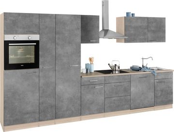 wiho Küchen Küchenzeile Zell, mit E-Geräten, Breite 360 cm