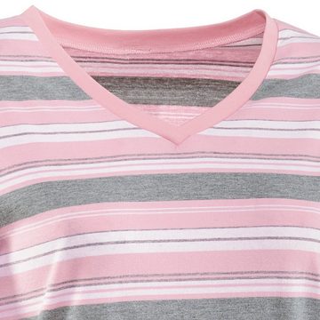 REDBEST Nachthemd Damen-Nachthemd (1-tlg) Single-Jersey Streifen