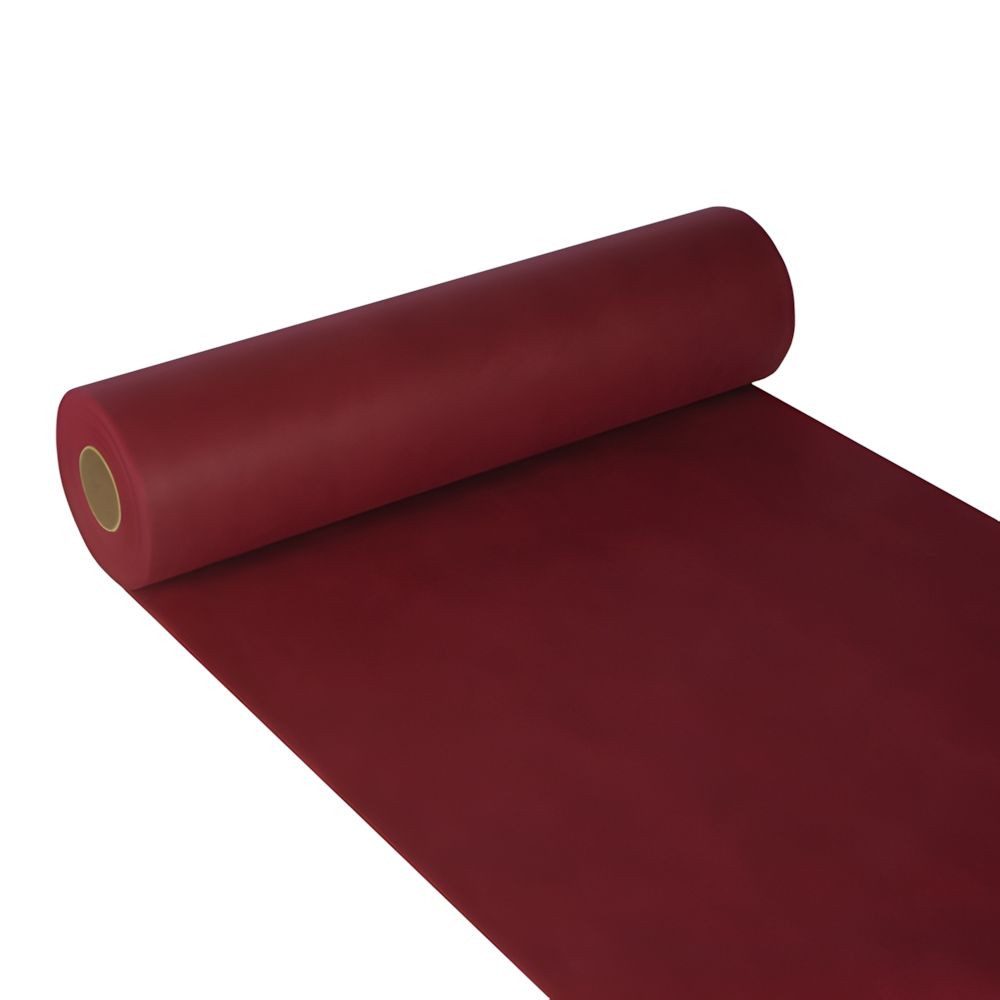 PAPSTAR Tischläufer Tischläufer stoffähnlich Vlies soft selection 24 m x 40 cm bordeaux