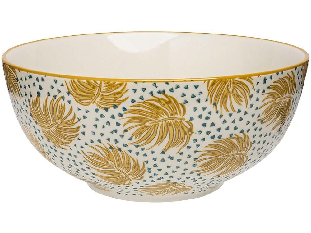 Tranquillo Müslischale tranquillo Salatschüssel 'BOHO CHIC' aus Steingut, Steinzeug