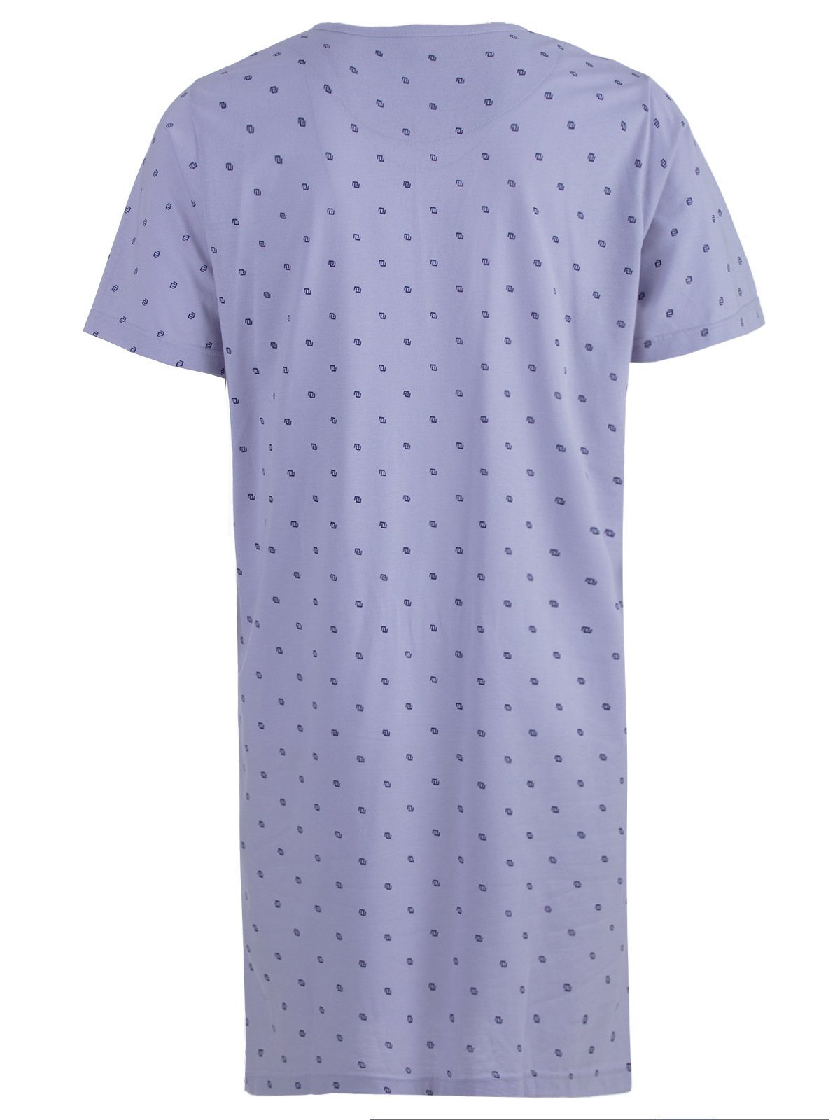 Henry Terre Nachthemd Nachthemd grau - Kurzarm Grafik Logo