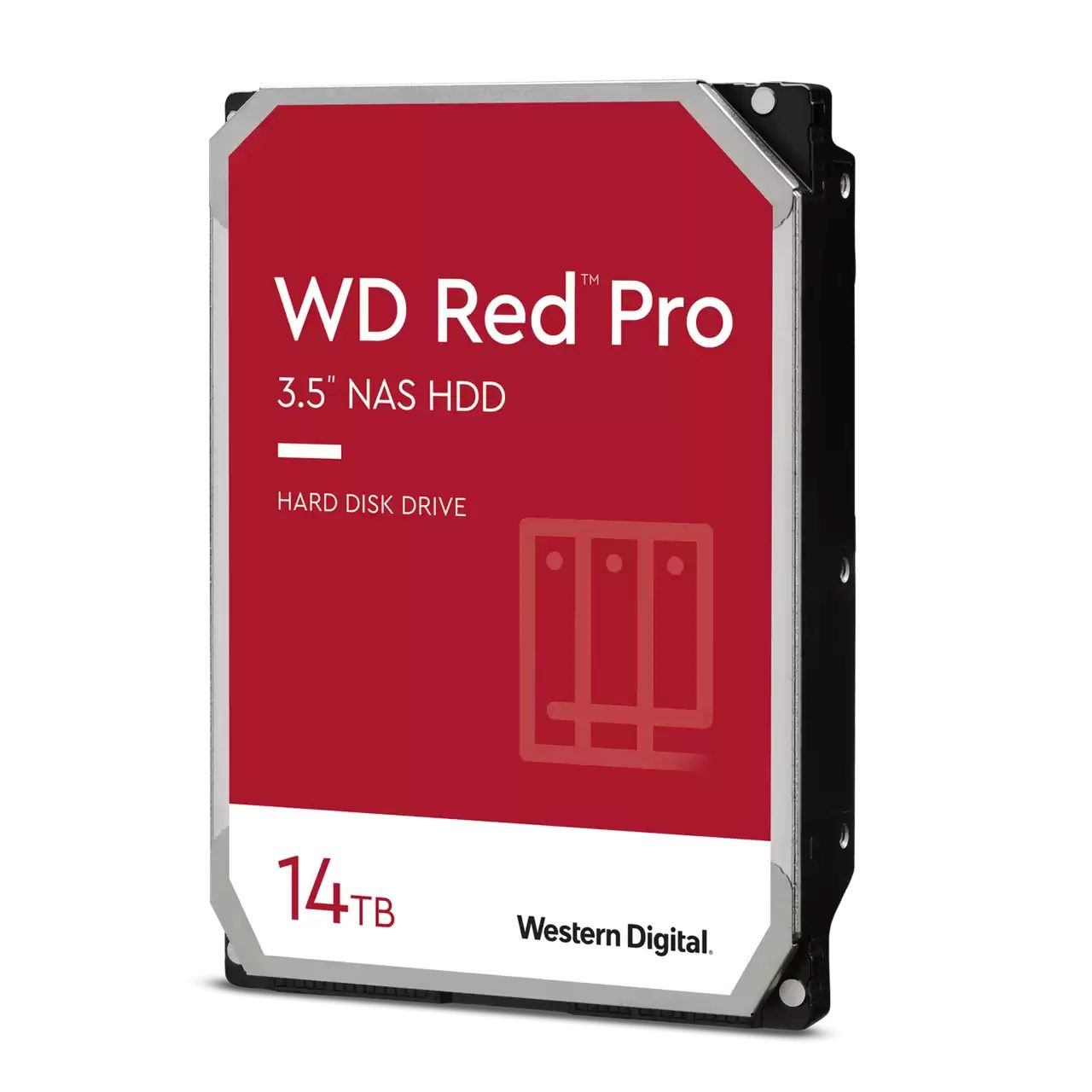 Western Digital WD Red Pro NAS-Festplatte 14 TB 512 MB - WD141KFGX HDD-NAS-Festplatte (14 TB) 3,5"" 255 MB/S Lesegeschwindigkeit, Optimiert die Festplattenparameter für Workloads von NAS-Systemen