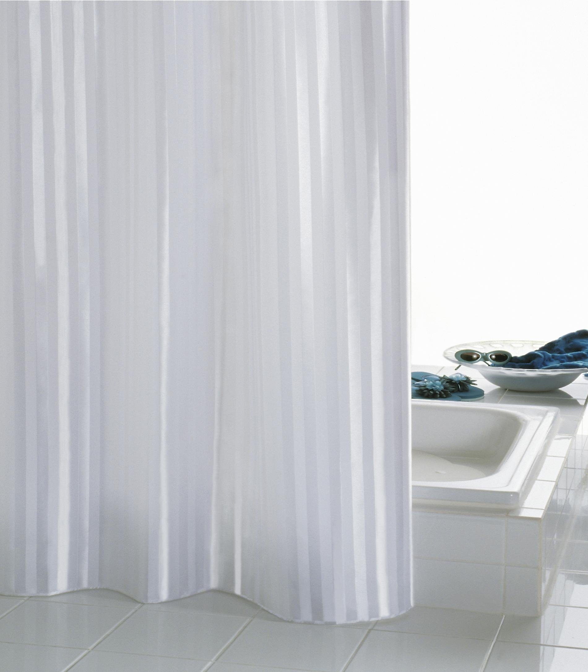 Batex Duschvorhang Duschvorhang BATEX SATIN, textil, 180 x 200 cm, weiß