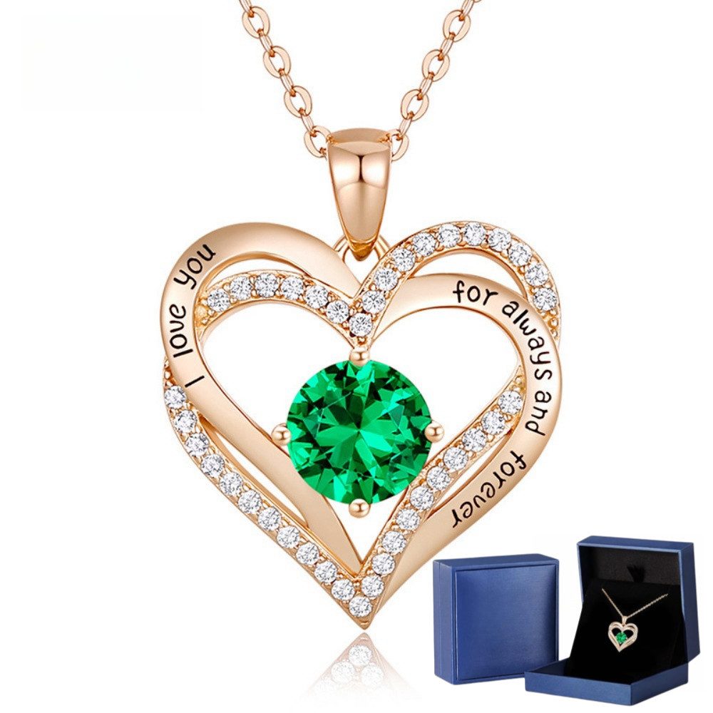 PFCTART Herzkette Frauen 925 Sterling Silber RoseGold Herz-Halskette (geeig günstig online kaufen