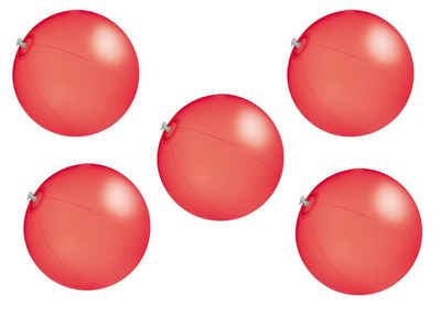 Livepac Office Wasserball 5x Strandball / Wasserball / Farbe: rot