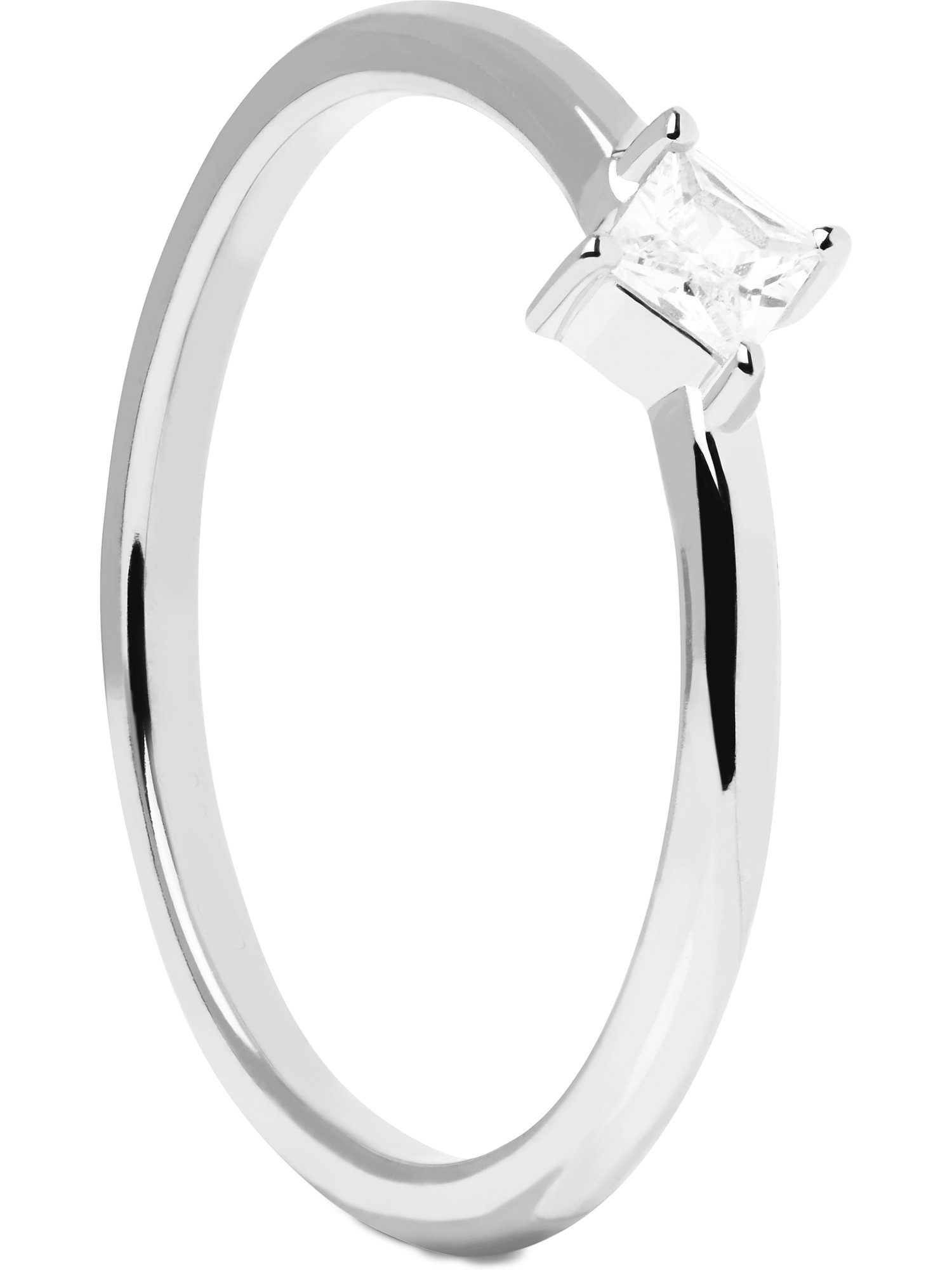 Zirkonia Silber Paola D Damen-Damenring Fingerring P Zirkonia, 925er PdPaola