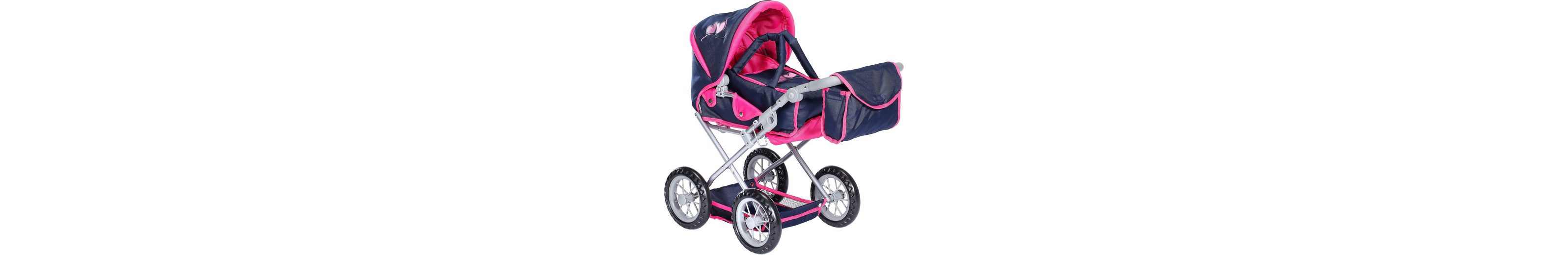 Knorrtoys® Kombi-Puppenwagen »Ruby - Flying Hearts«, mit Wickeltasche