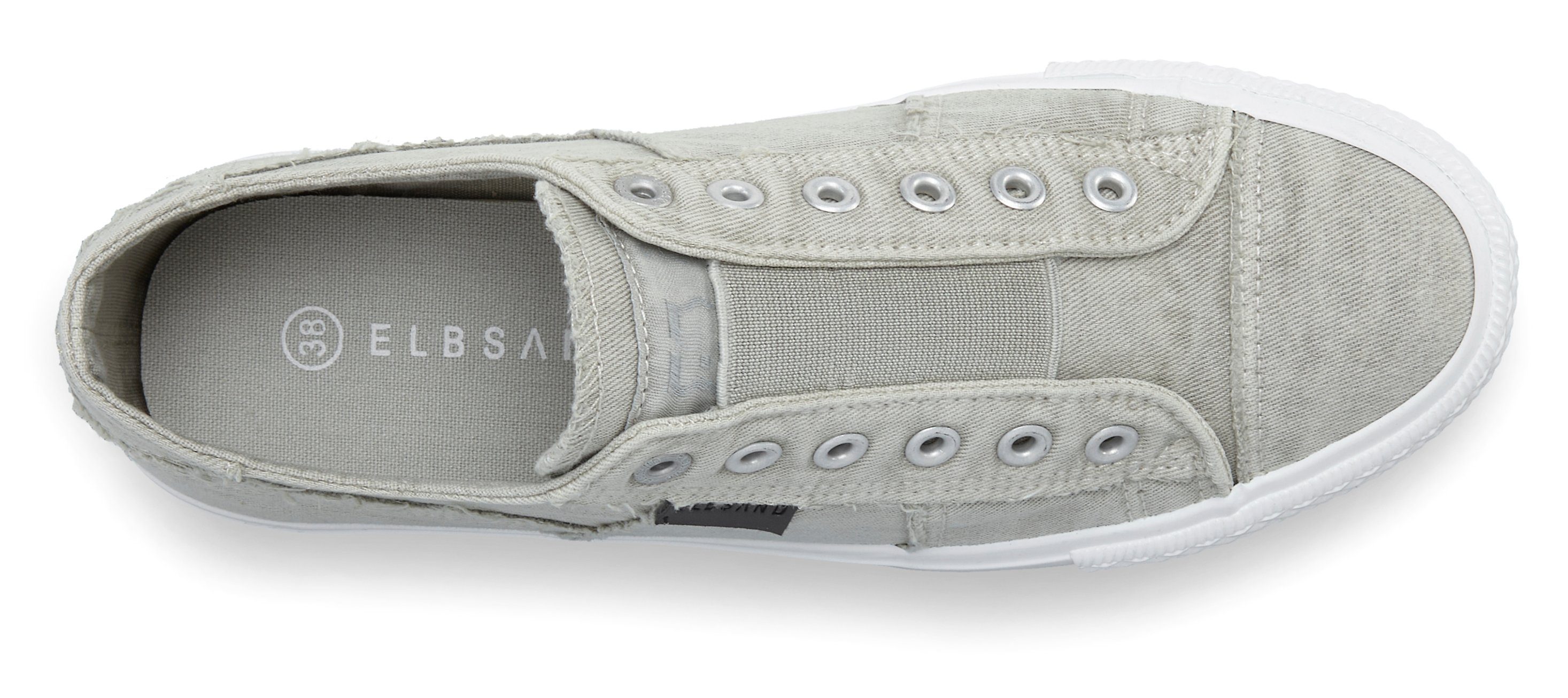 Elbsand Halbschuh, Slipper, Freizeitschuh, Stoffschuhe, Textilschuhe Sneaker Slip-On-Sneaker aus Textil zum Reinschlüpfen mit elastischem Einsatz