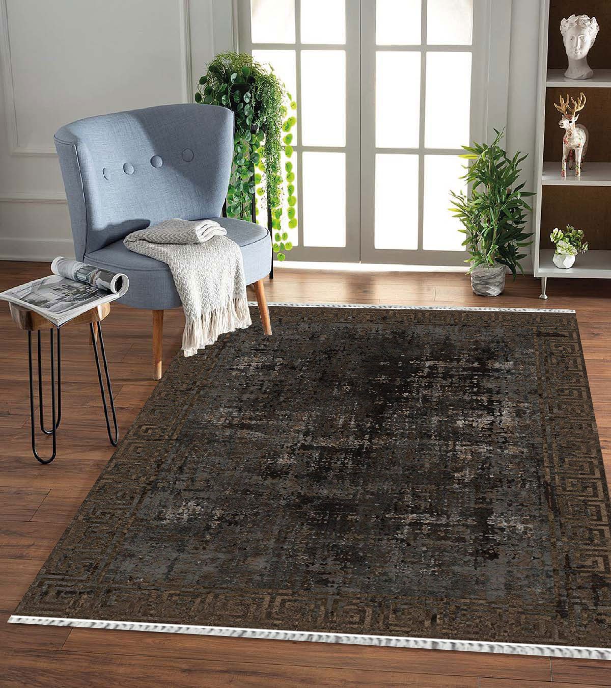 Jungengel Textilien Teppich Flurteppich Elegant Braun günstig online kaufen