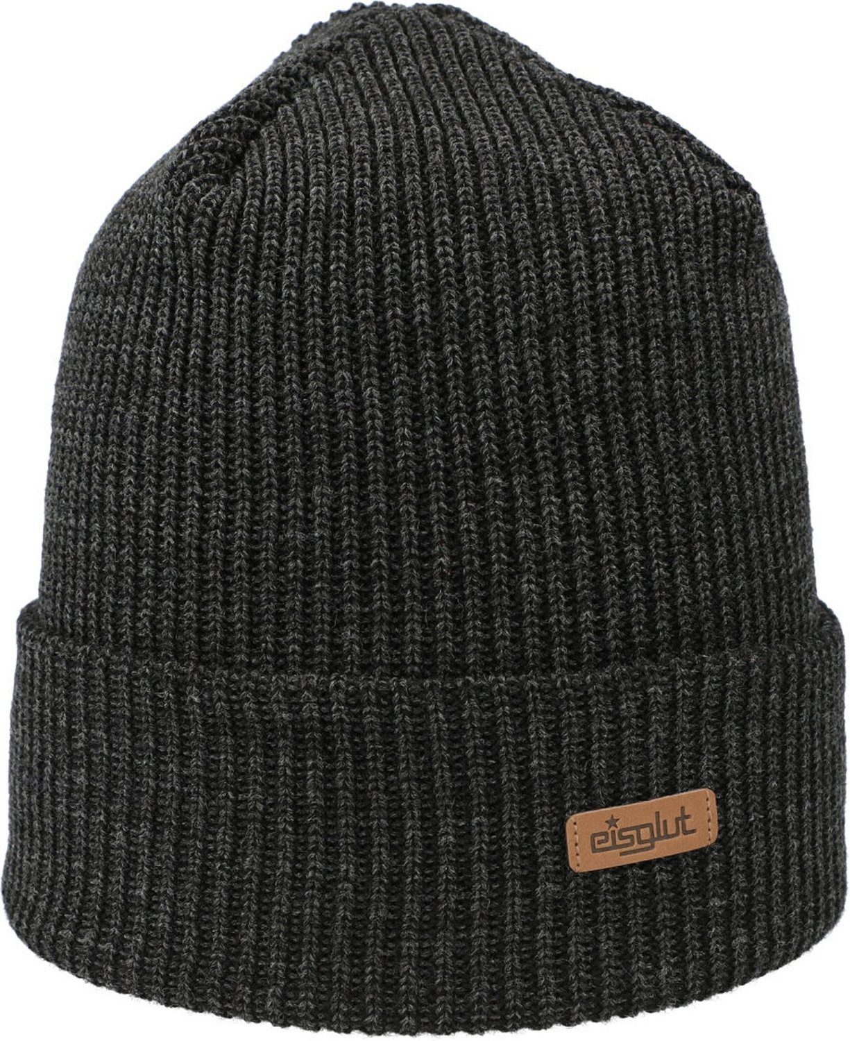 Eisglut Strickmütze Beng - Made In Germany, Mit Microfleece-Innenband & Metall-Emblem