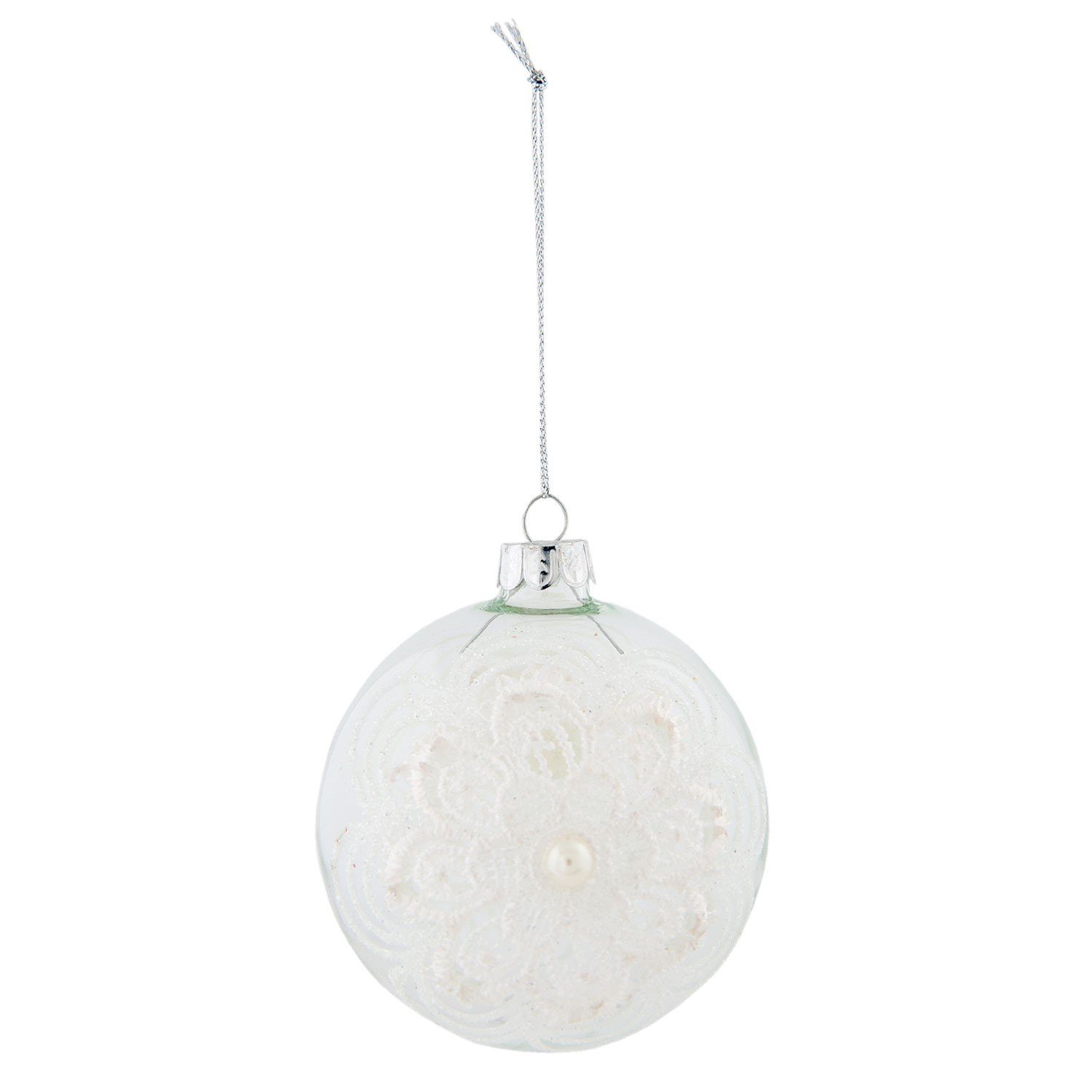 Clayre & Eef Christbaumschmuck, Mit Spitze ummantelt