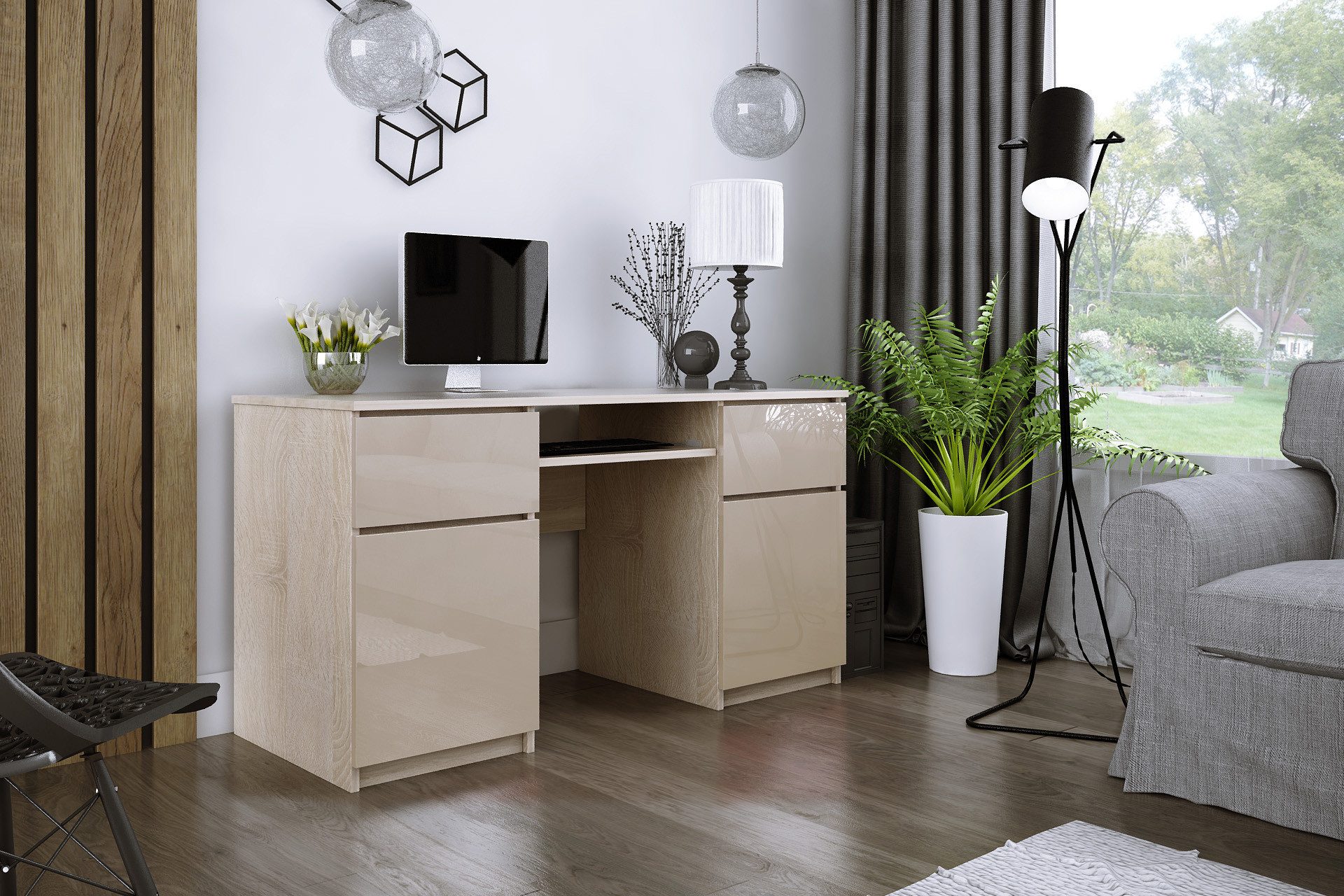 Faizee Möbel Schreibtisch ZOE 135 cm Schreibtisch