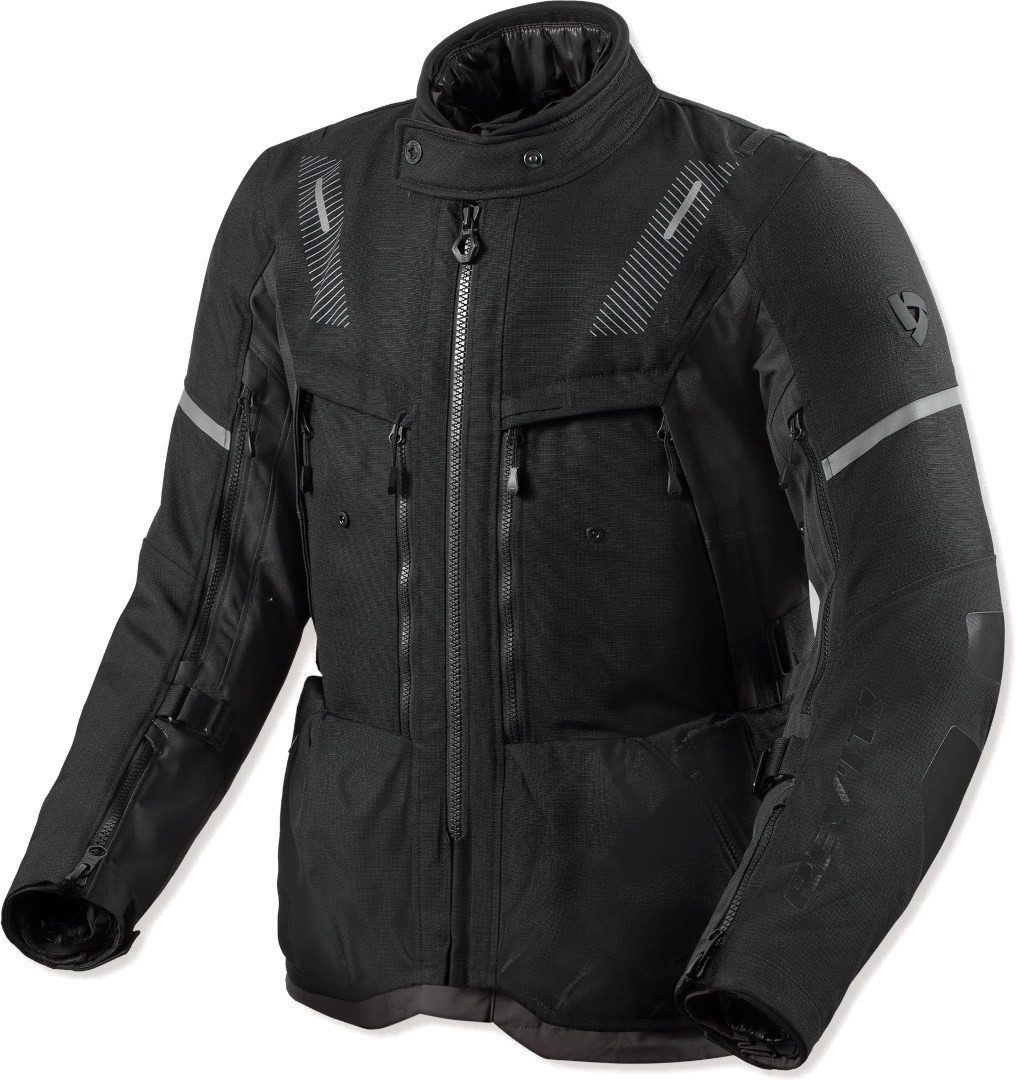 Revit Motorradjacke Sand 5 H2O wasserdichte Motorrad Textiljacke 3-Lagen-Laminat,herausnehmbares Innenfutter,herausnehmbare Membra