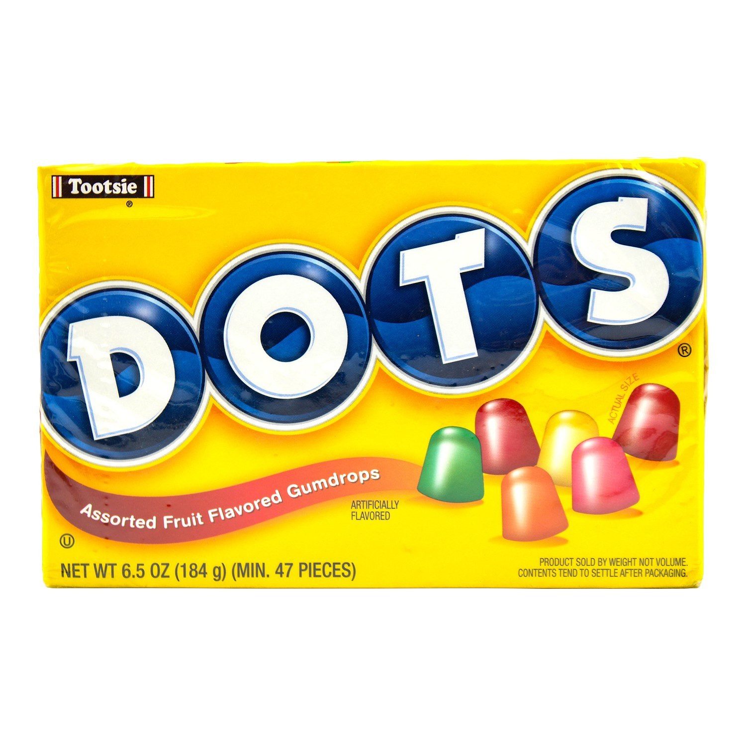 dots Süßigkeit, 1 x 184 g, Dots Kaubonbons Fruchtmix – bunte Fruchtgummis