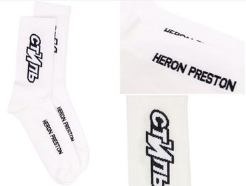 Heron Preston Freizeitsocken Heron Preston CTNMB C???? Organic Sheer Tennis Socks Intarsia Sneaker
