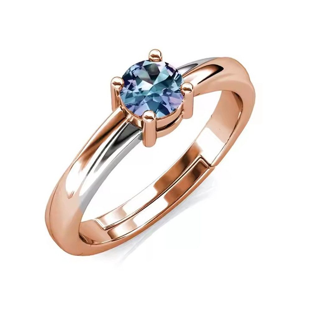 Runde Perlé Silberring Minimalistischer verstellbarer Ring günstig online kaufen