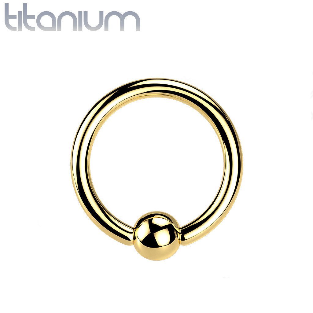 Taffstyle Nasenpiercing Titan CBR Ohr Tragus Septum Universal Ring Gold 1,2 günstig online kaufen
