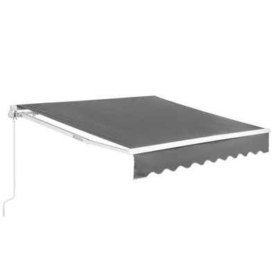 Uniprodo Gelenkarmmarkise Markise - für Balkon/Terrasse - manuell - 200x250cm - UV-resistent