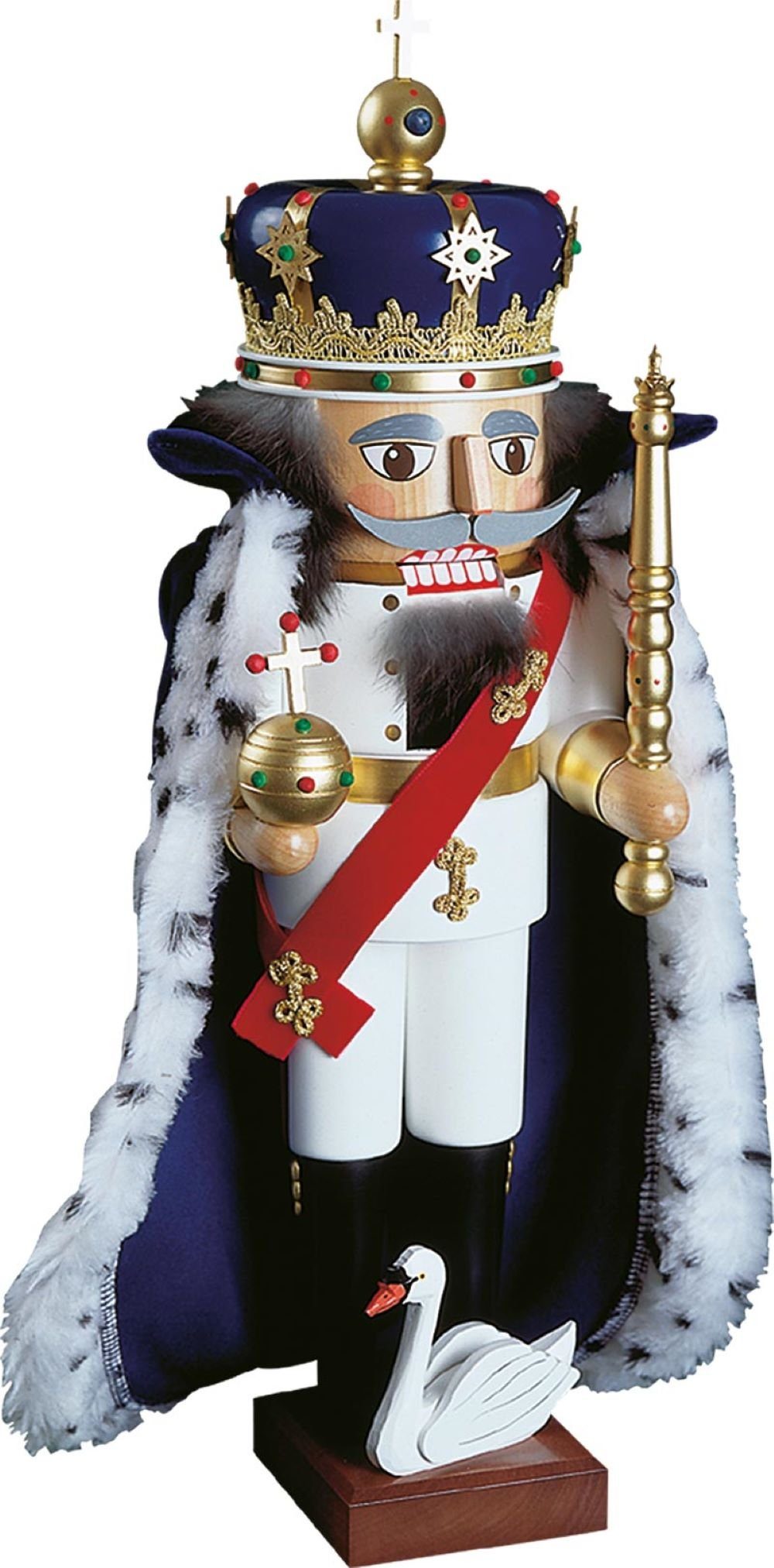 Richard Glaesser Nussknacker König Ludwig II., Höhe ca. 52 cm, Handwerkskunst aus dem Erzgebirge