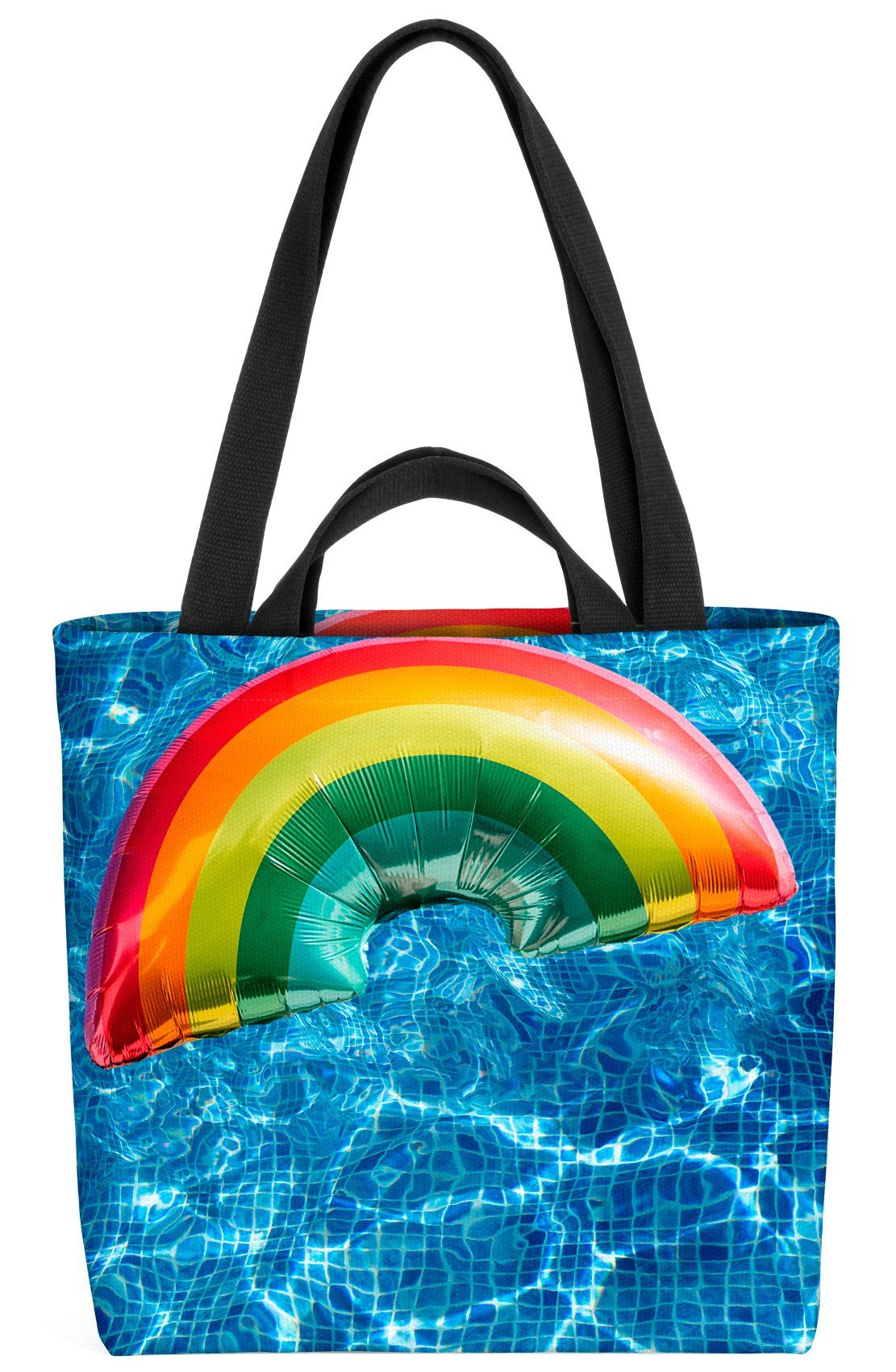 VOID Henkeltasche (1-tlg), Regenbogen Schwimmbad Wasser Schwimmen Ballon Gay pride flag parade c