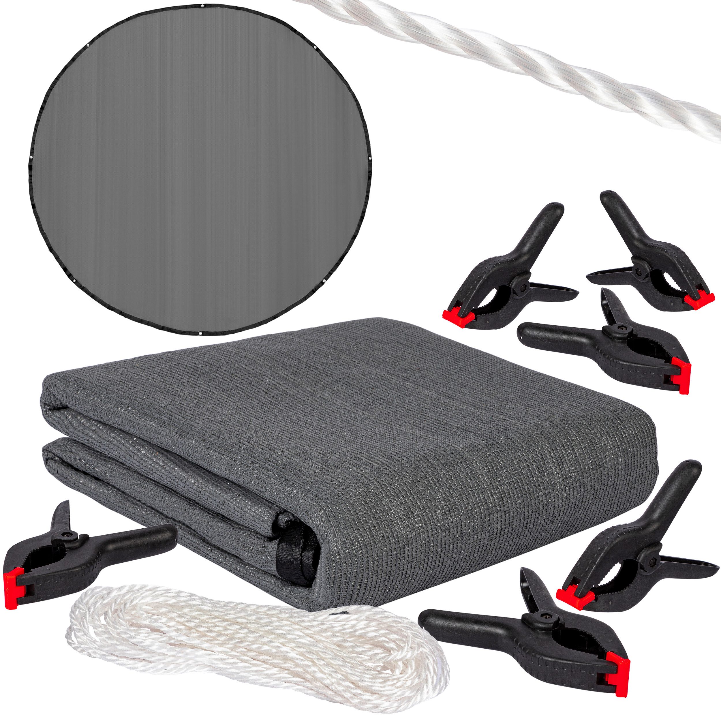 Sonnensegel für Trampolin, Neues Modell, Reißfest und luftdurchlässig