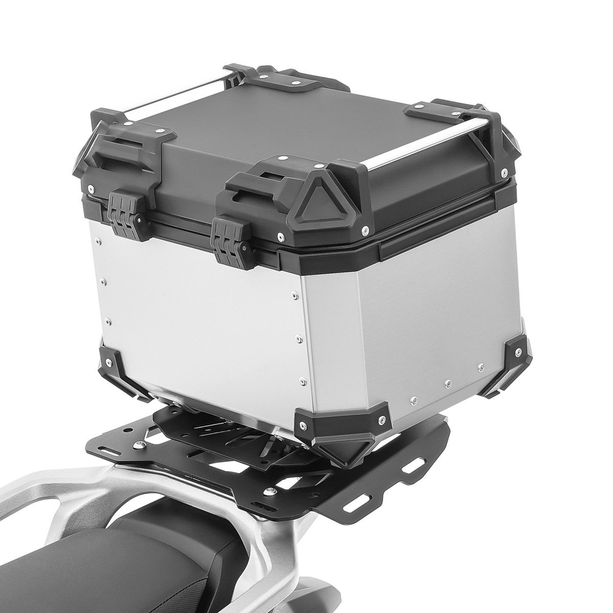 Bagtecs Topcase Motorrad Alu Topcase # XB35 Aluminium 35 Liter silber