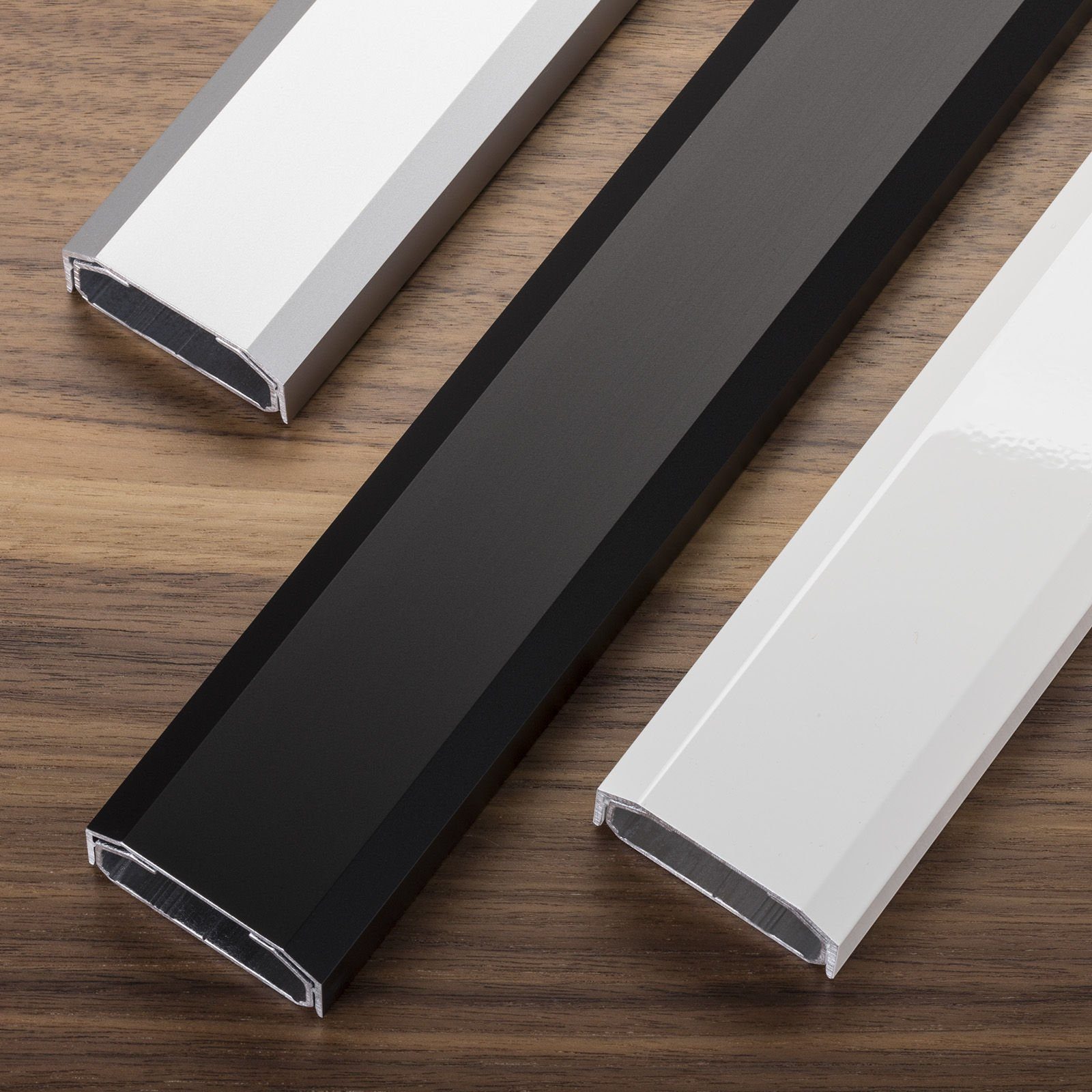 SO-TECH® Kabelkanal Design Kabelkanal Alu 1100 x 50 x 20 mm Kabelführung (1-St)