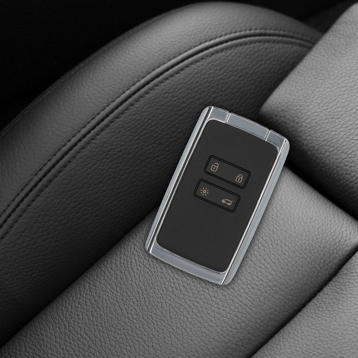 Elektronik Transponder Renault Gehäuse - Batterien kwmobile Schlüsseltasche Autoschlüssel, ohne für Schlüsselgehäuse Auto