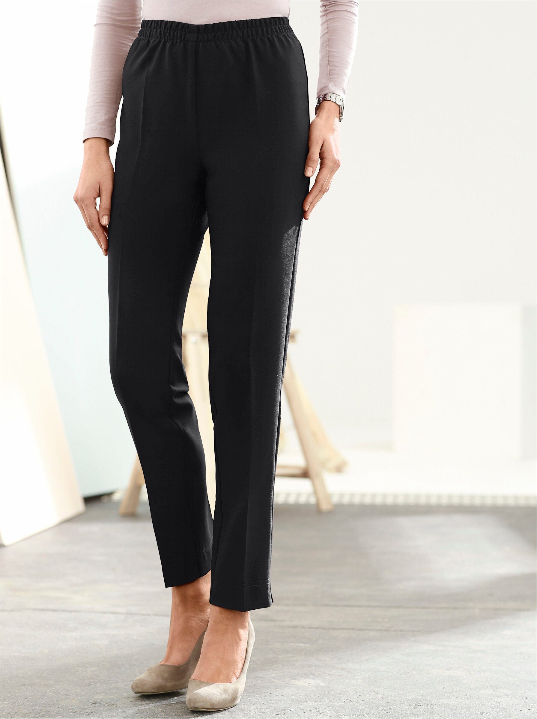 Sieh an! Jerseyhose Bügelfaltenhose . günstig online kaufen