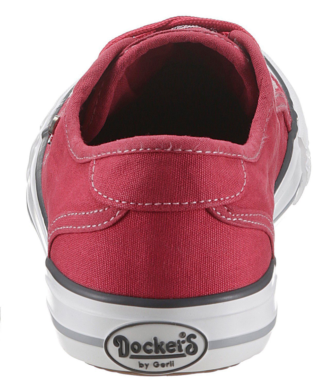 Slip-On by Dockers Sneaker rot Logoschriftzug Gerli mit