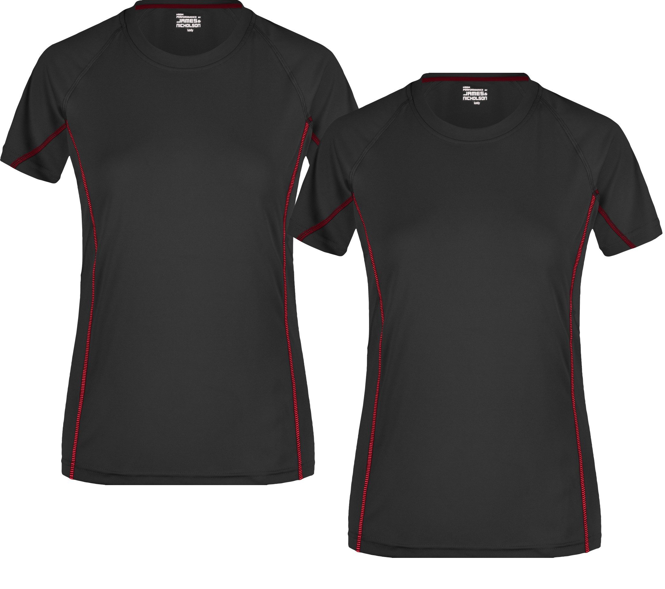 Laufshirt Doppelpack Damen Sportshirt mit reflektierenden Details JN422