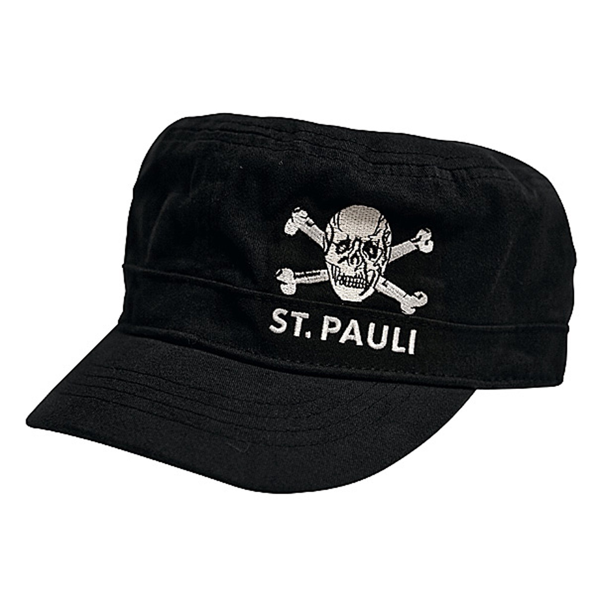 FC St. Pauli Army Cap Totenkopf (Schwarz) Größenverstellbar