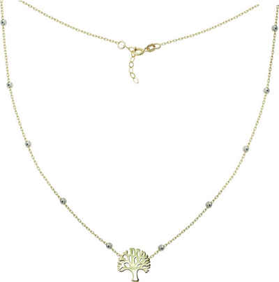GoldDream Goldkette GoldDream Damen Colliers Halskette (Collier), Damen Colliers Halskette (Lebensbaum) 44cm bis 46cm, 333 Gelbgold - 8