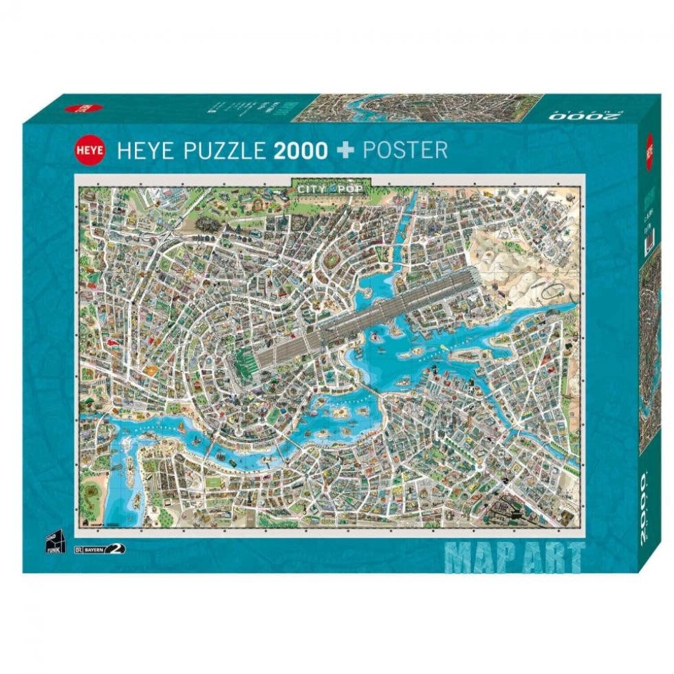 HEYE Spiel, Puzzle - City of Pop - 2000 Teile