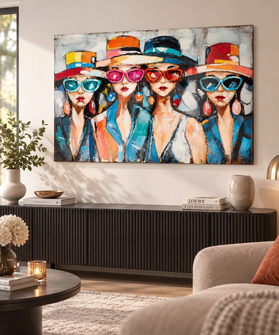 MF Wandbild Metallbild Red Lips Society mehrfarbig 120 x 80 cm, (1 St)