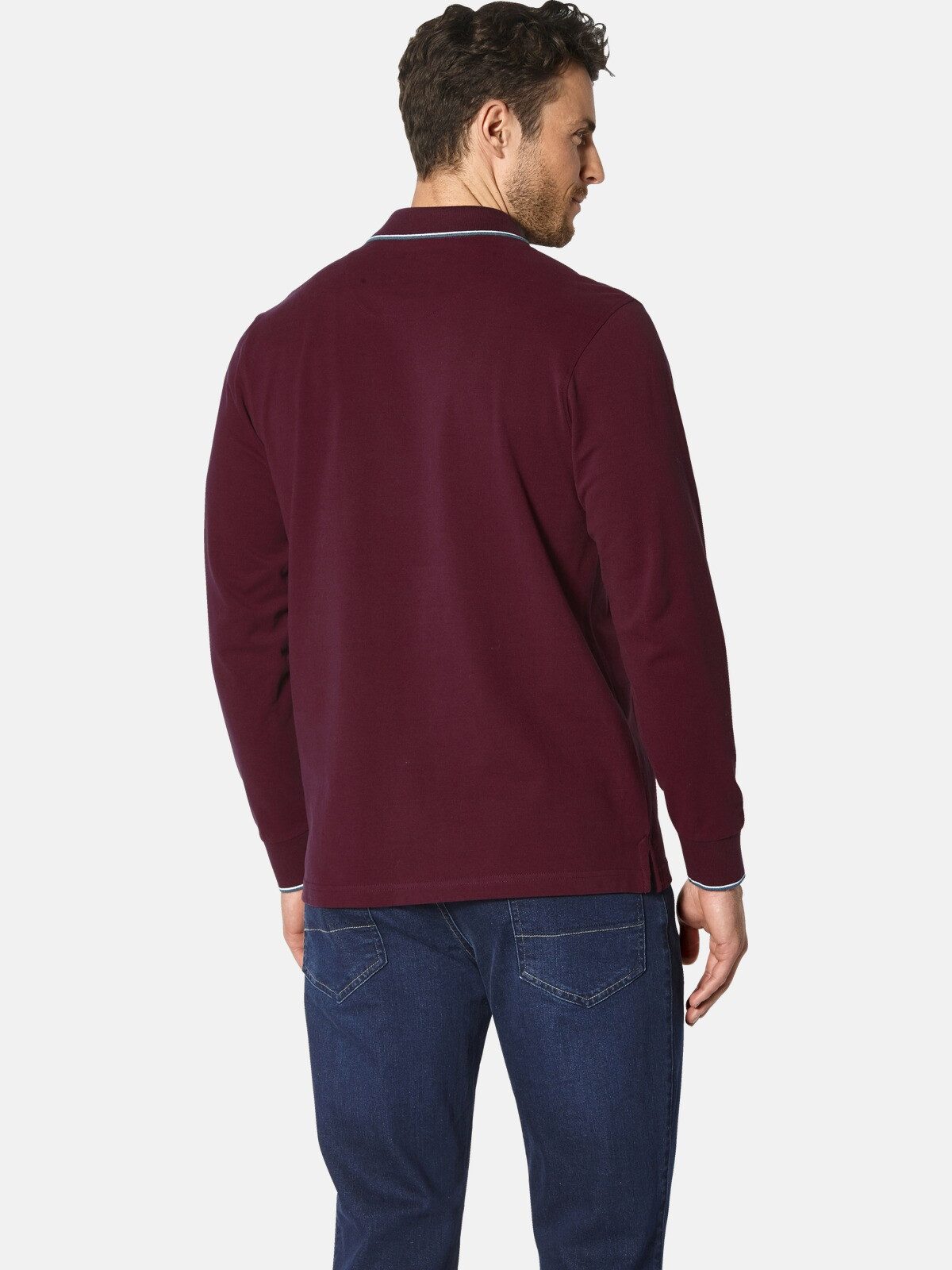 Babista Langarm-Poloshirt MILANVETZO hochwertige Piqué-Baumwolle