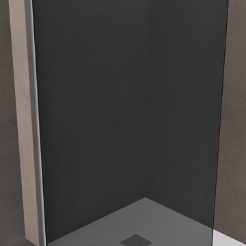 doporro Walk-in-Dusche Duschwand Walk-In Stabilisator ESG-Glas inkl. Nanobeschichtung, Einscheibensicherheitsglas