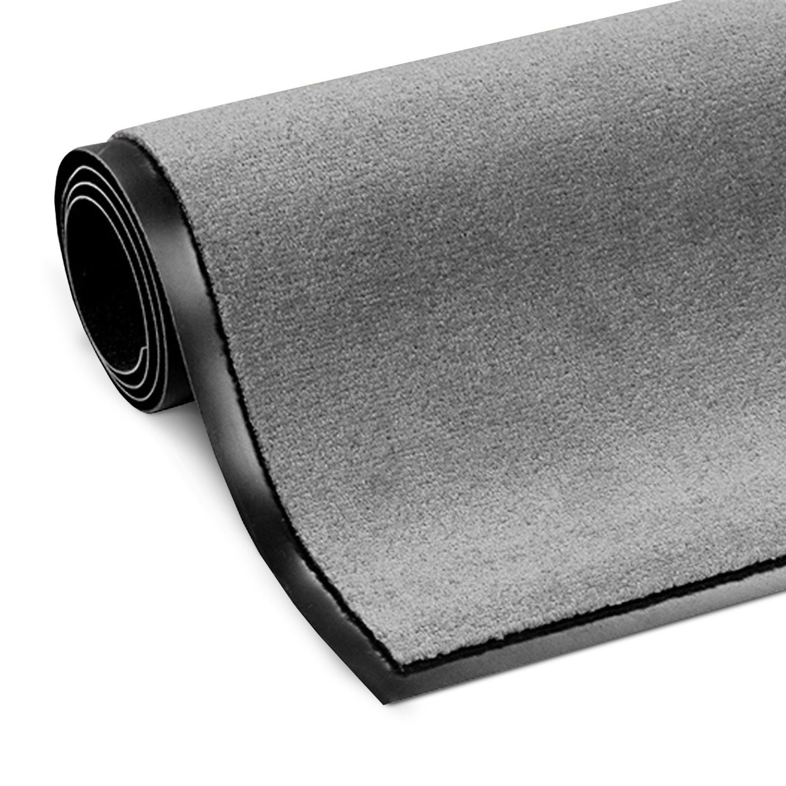 Floordirekt Fußmatte Monochrom, Rutschfeste Schmutzfangmatte Indoor, 30°C Maschinenwaschbar, Rechteckig, Höhe: 7 mm, Geeignet für Trockner & Fußbodenheizungen, UV-Beständig, Antistatisch