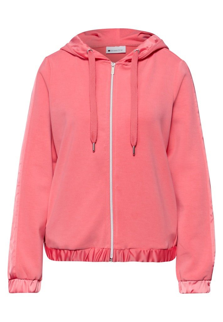 STREET ONE Funktionsjacke STREET ONE / Da.Sweat-Jacke / short silk look hoo günstig online kaufen